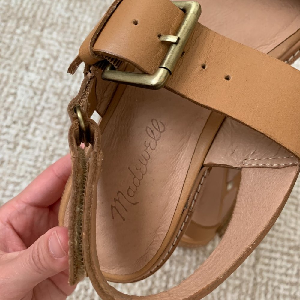 Madewell Tan Leather Sandals - Picture 2 of 5